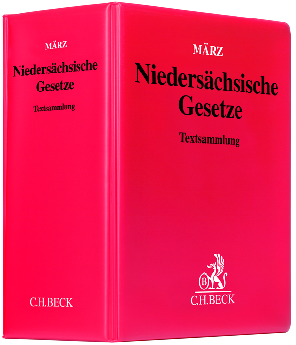 rotes Buch &uuml;ber die Textsammlung zu den Niedersachsischen Gesetze